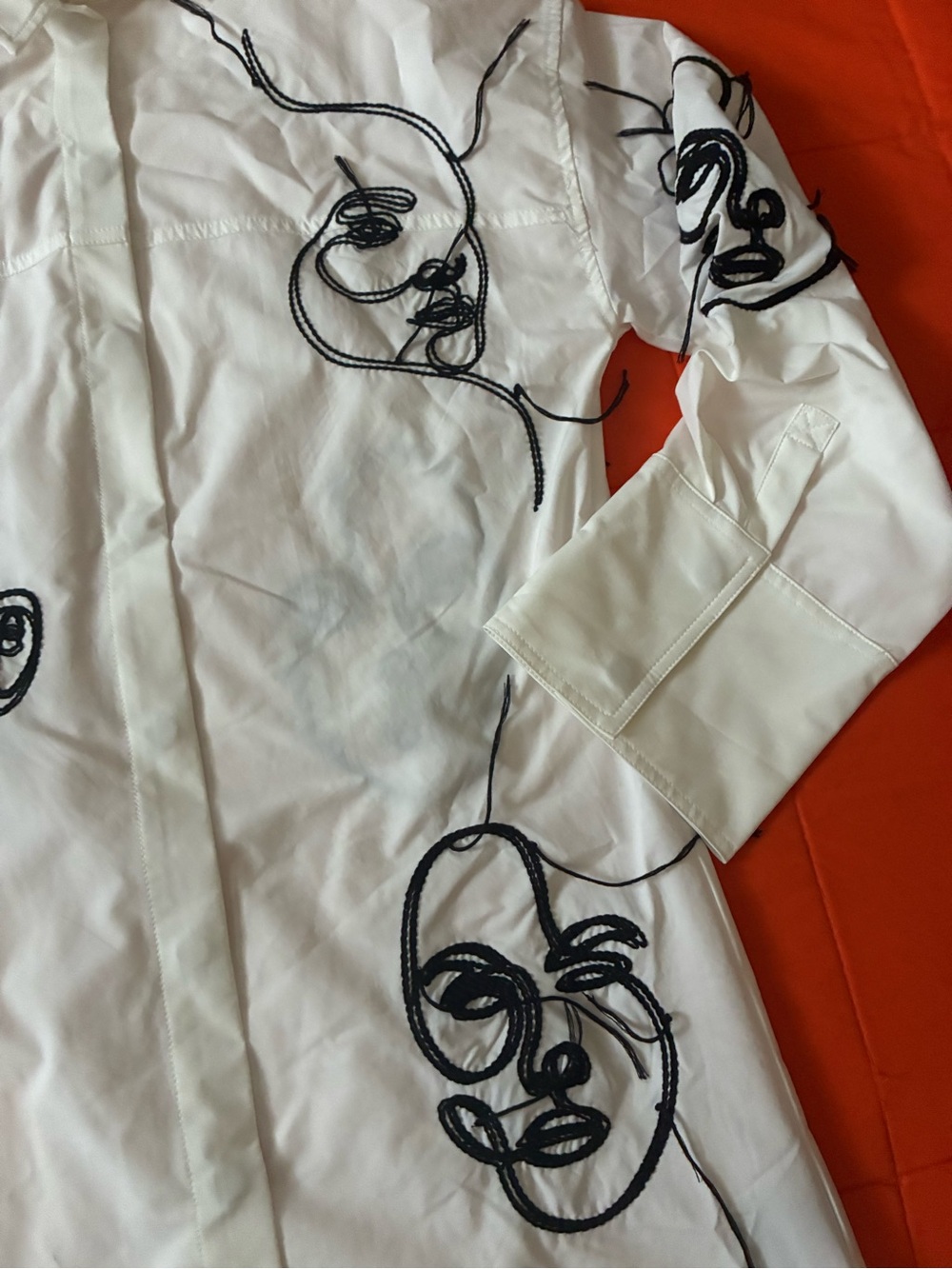 Maniere De Voir Womens Shirt Dress 10 Embroidered - Picture 6 of 7